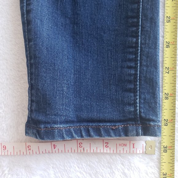 LOFT Curvy Skinny Stretch Low Rise Dark Blue Jeans SZ 25 - Picture 13 of 15